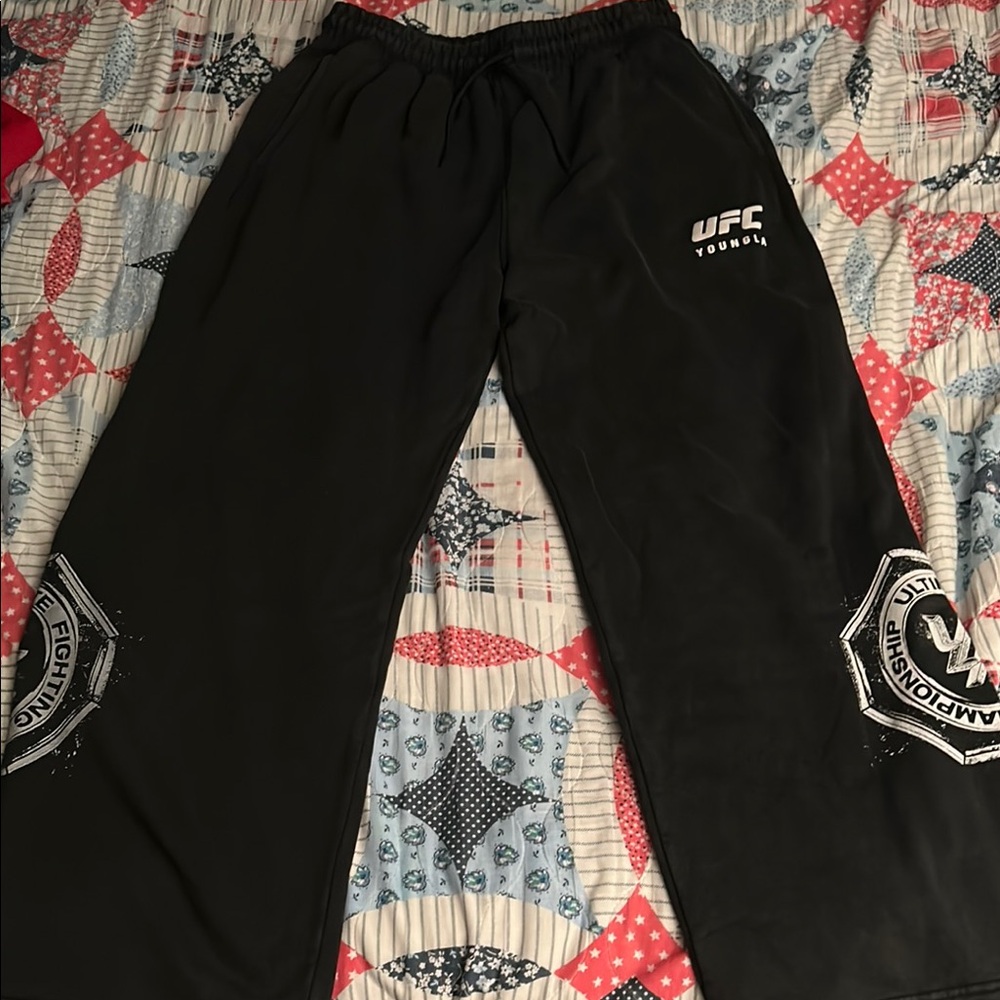 YoungLa UFC Black Sweatpants
